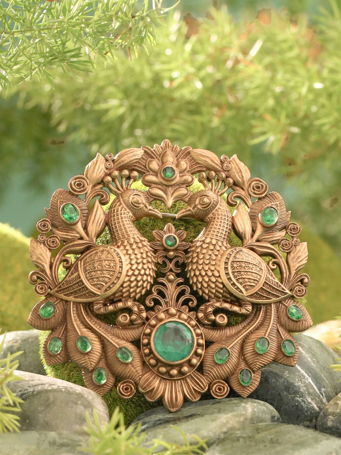 Peacock Splendor Brooch