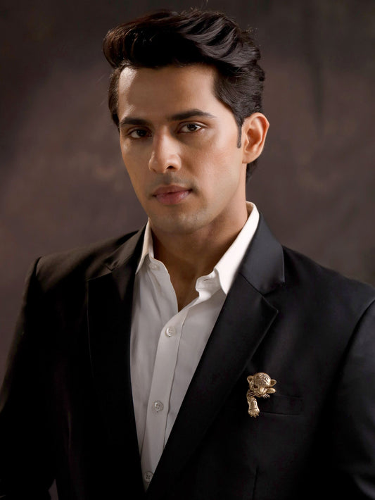 Whispering Stripes Brooch