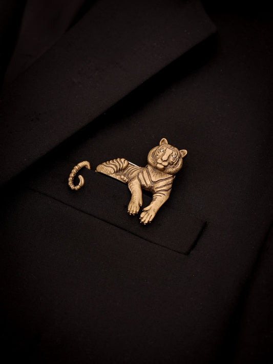 Enigmatic Stripes Brooch
