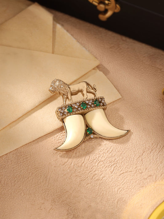 Celestial Lion Brooch