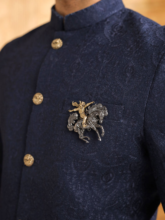 Emerald Winged Eagle Brooch