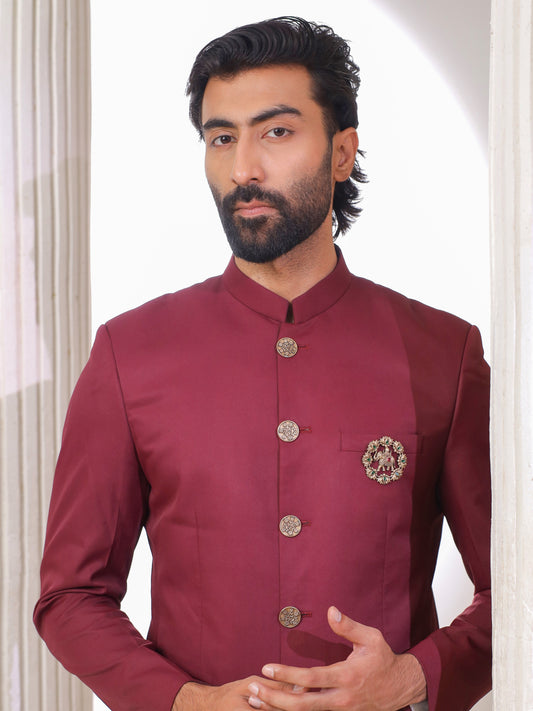 Lotus Procession Elephant Brooch