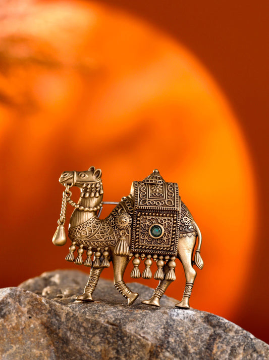 Regal Camel Brooch