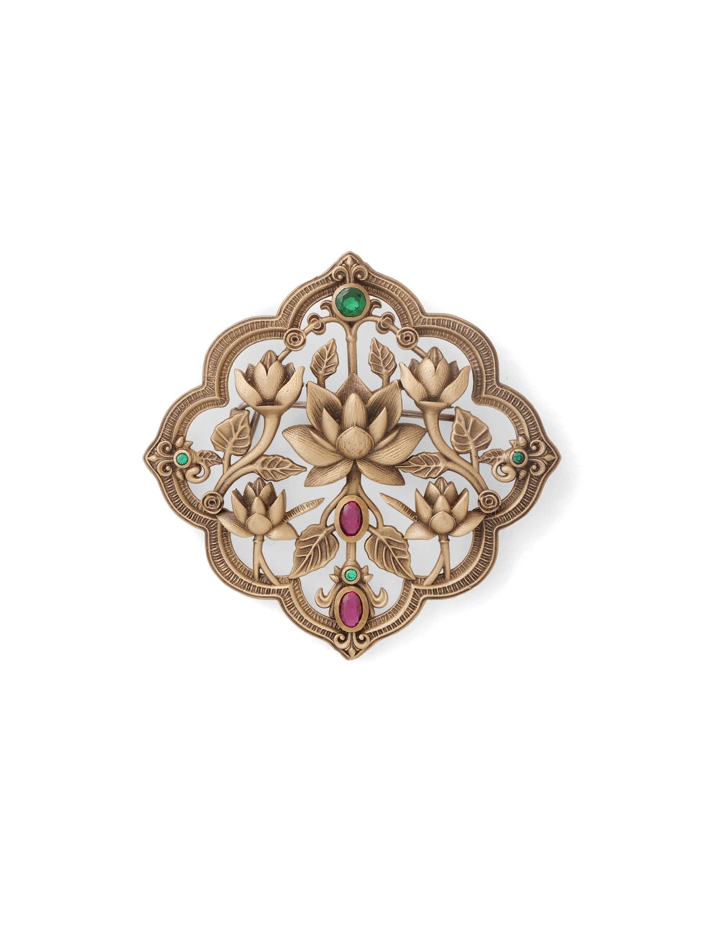 Lotus Charbagh Brooch