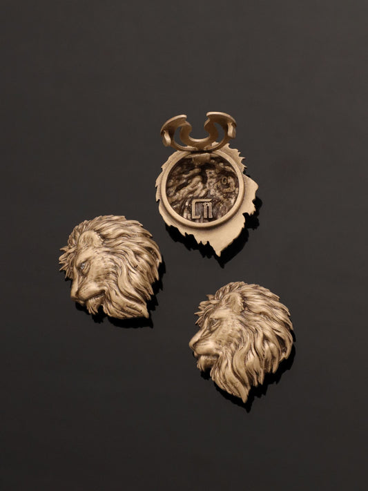 Royal Lion Button Cover