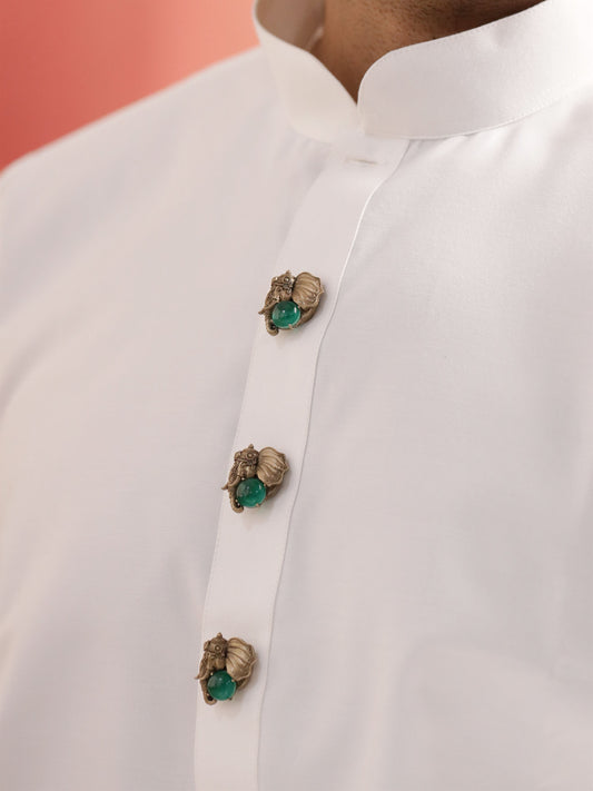 Emerald Gajraj Button Cover