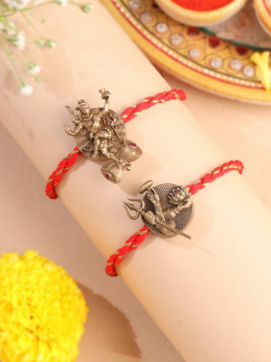 Rudra Shakti Convertible Rakhi Button Cover – Pack of 2