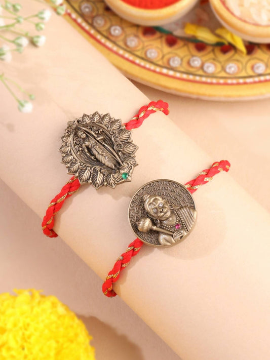 Ram Bhakt Blessings Convertible Rakhi Button Cover – Pack of 2