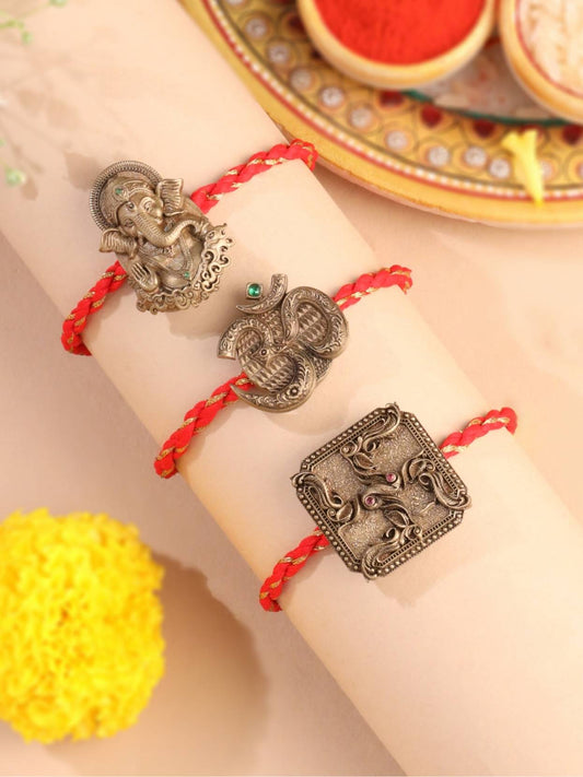Mangalam Divine Convertible Rakhi Button Cover – Pack of 3