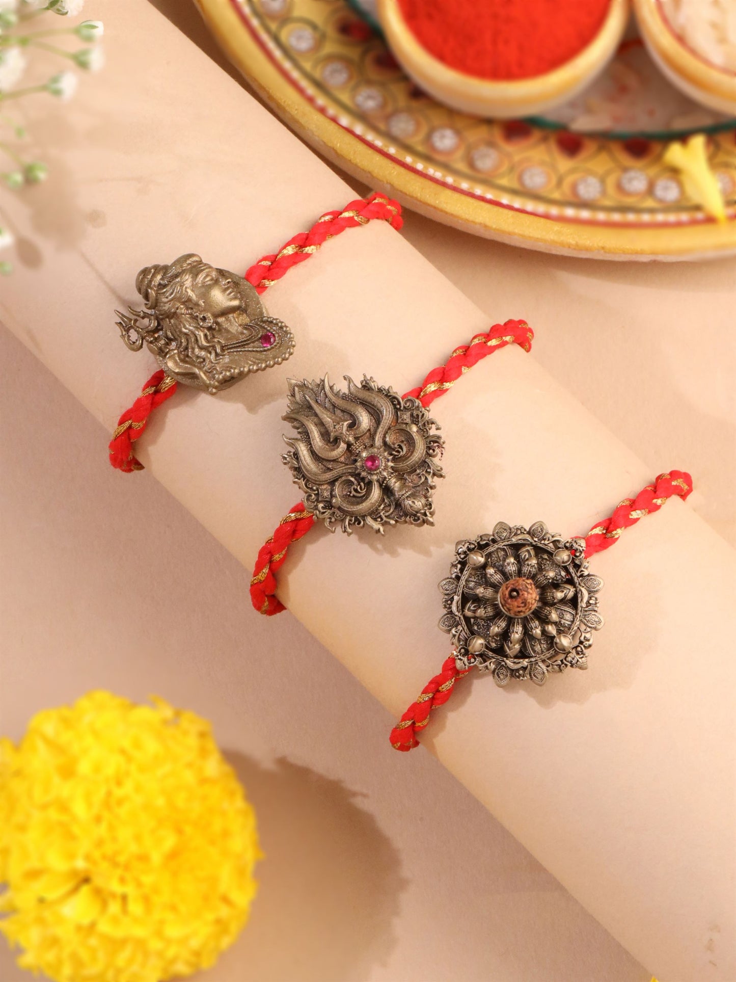 Mahakaal Blessings Multipurpose Rakhi Button Cover