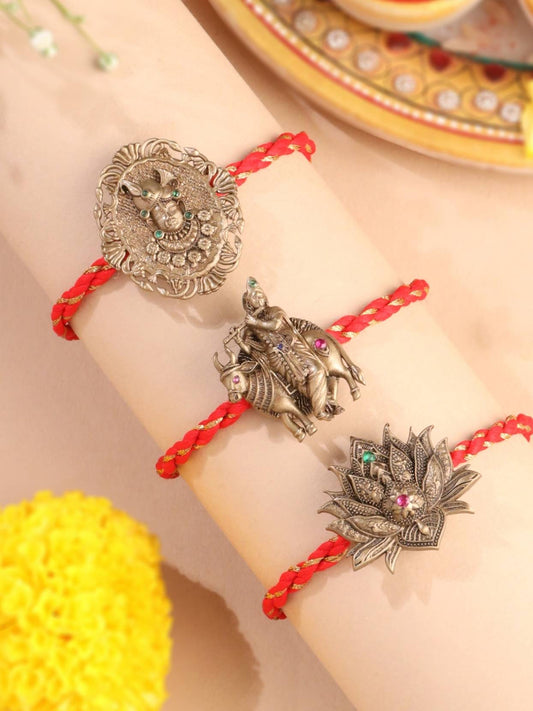 Shyam Sundar Convertible Rakhi Button Cover – Pack of 3