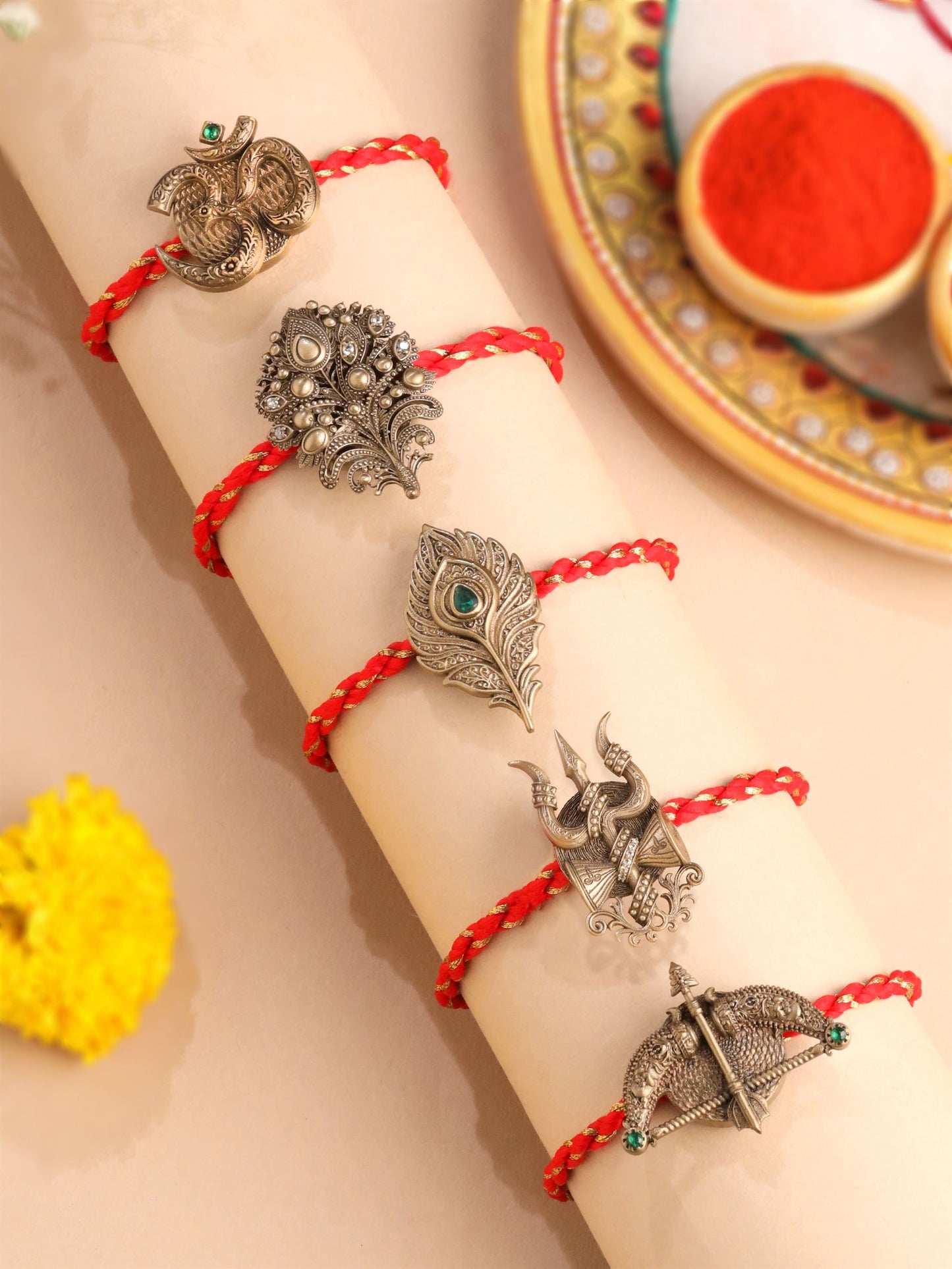 Divine Heritage Multipurpose Rakhi Button Cover