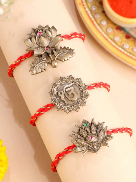 Ik Onkar Vaibhav Convertible Rakhi Button Cover – Pack of 3