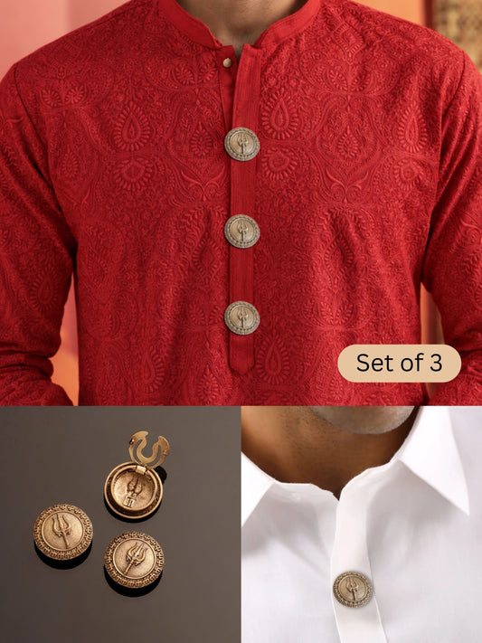 Trishul Kavach Button Cover