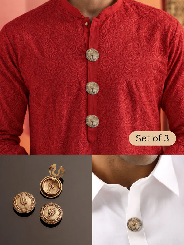Trishul Kavach Button Cover