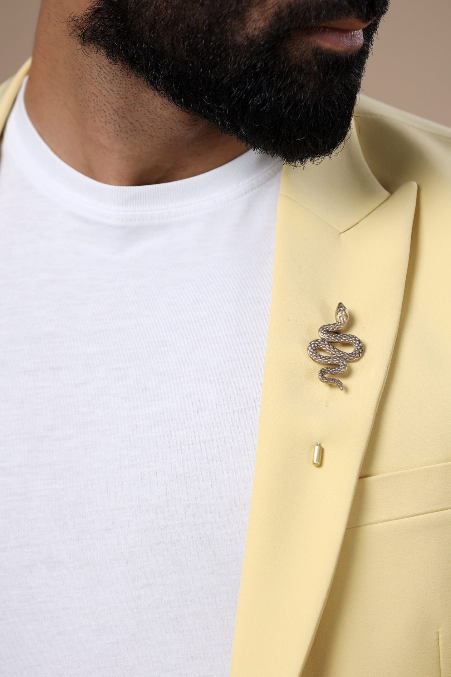 Shiny scales lapel pin