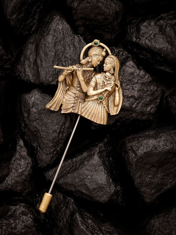 Eternal Radha-Krishna Raas Lapel Pin
