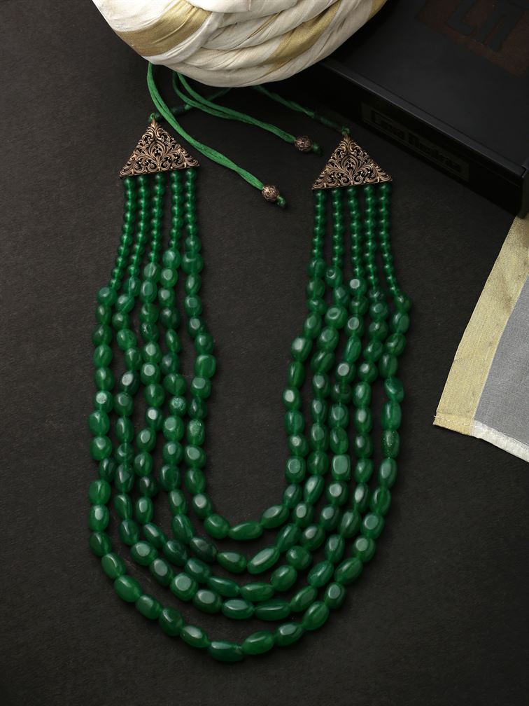 Green Bead Mala