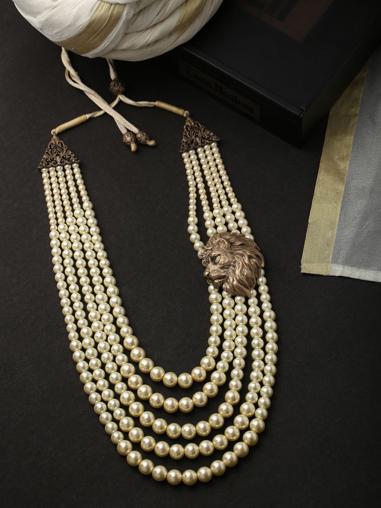 Glitter White Mala