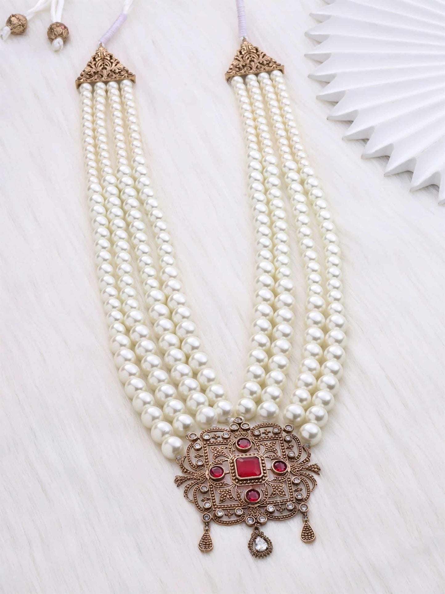White Shimmer Mala