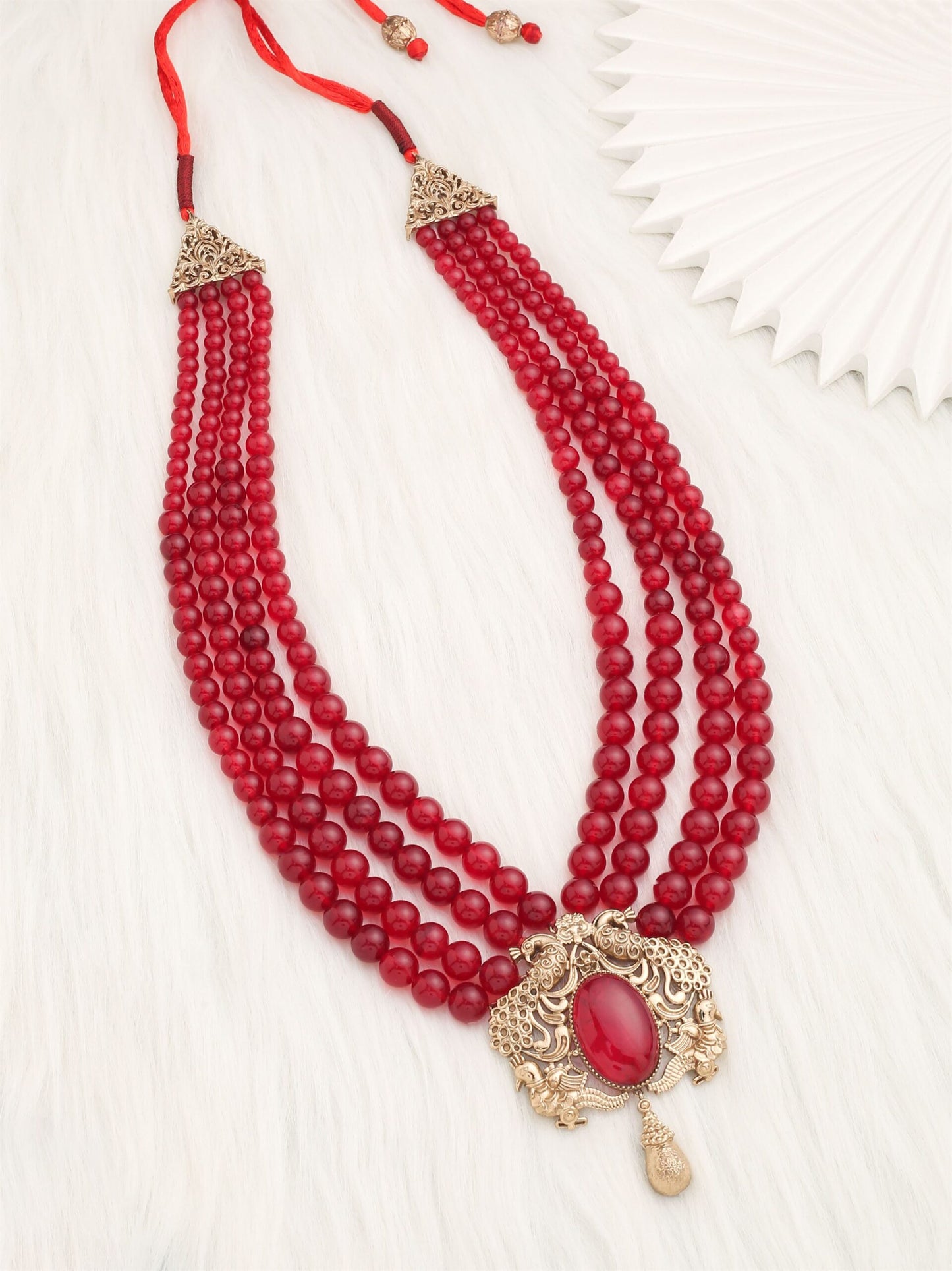 Peacock Red Mala