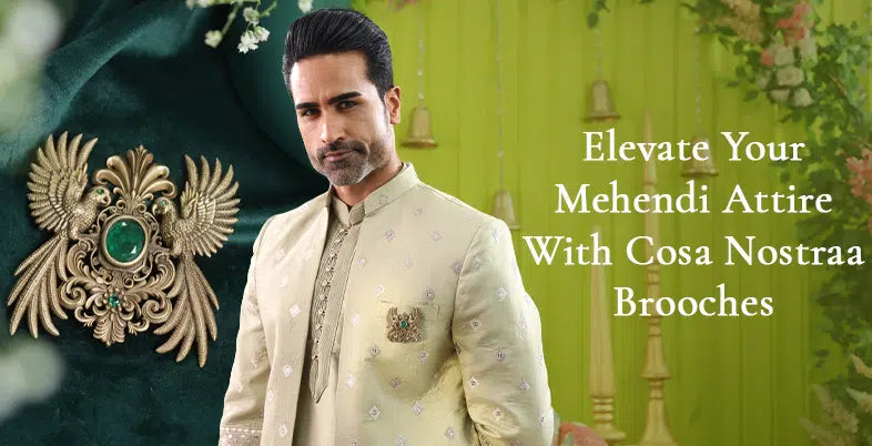 Elevate your Mehendi Attire with Cosa Nostraa Brooches