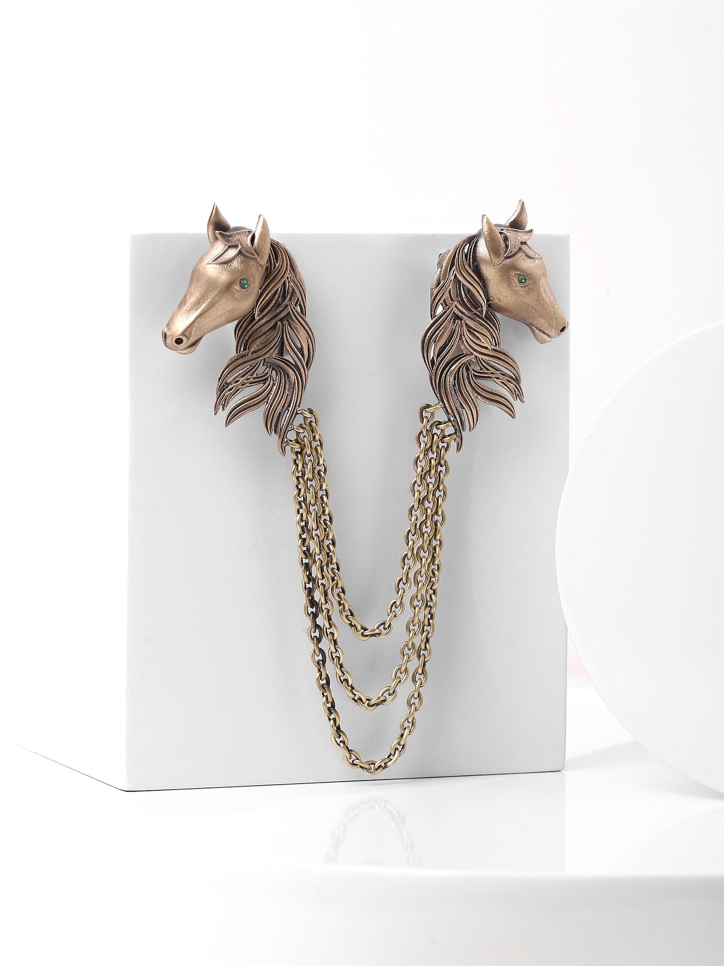 The Duo Horse Brooch