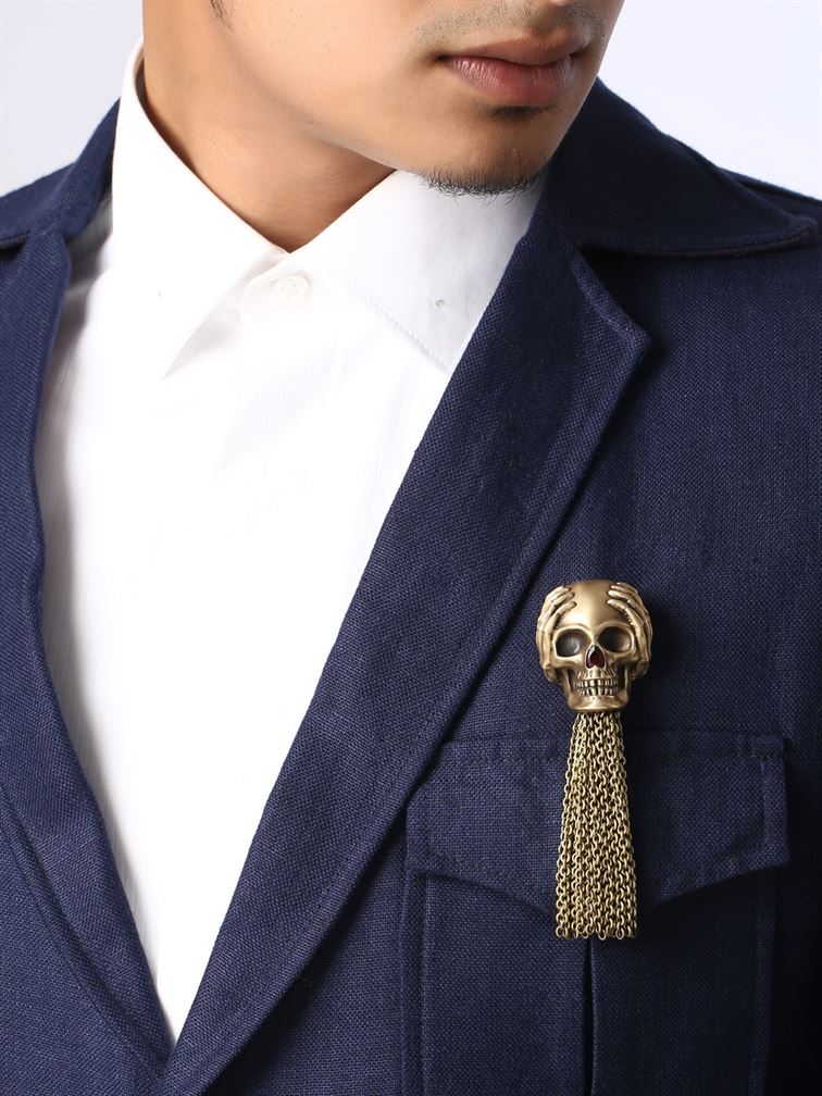 The Kikazaru Inspired Skull Brooch