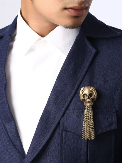 The Kikazaru Inspired Skull Brooch
