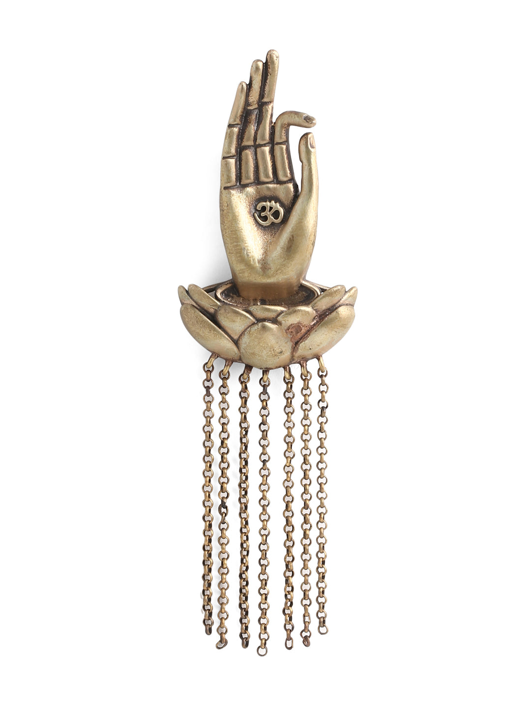 Royal Om Blessing Hand Chain Brooch