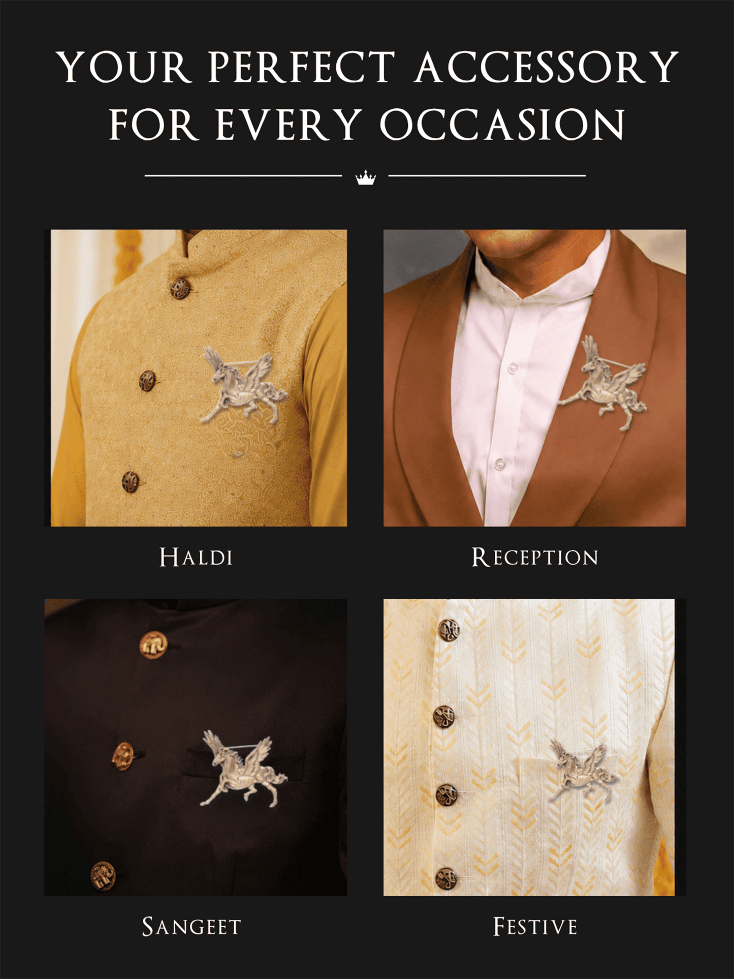The Pegasus Horse Brooch
