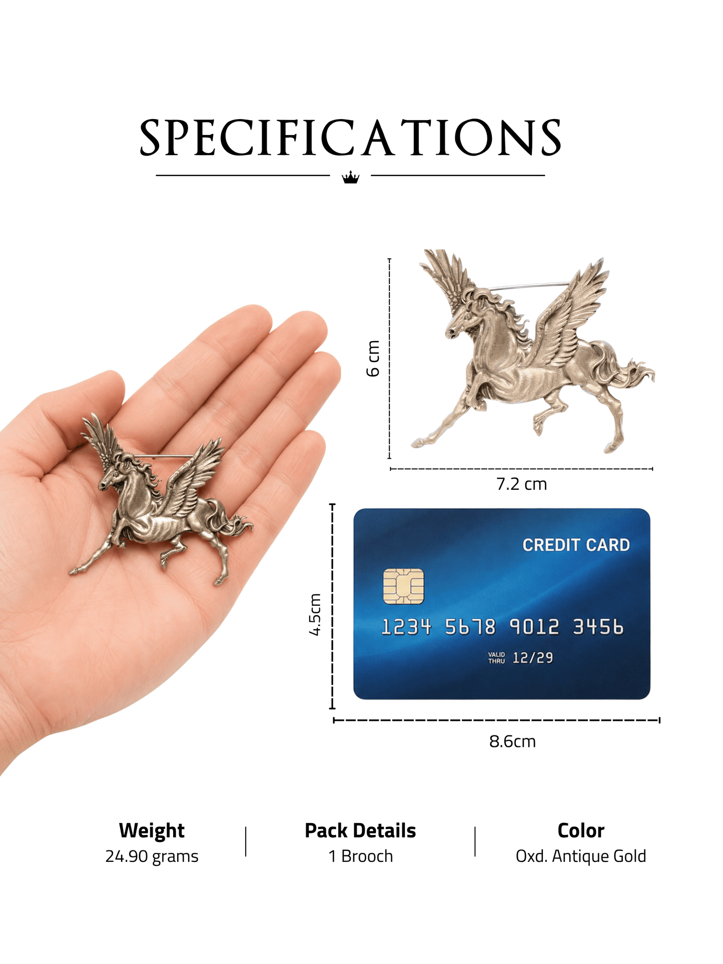 The Pegasus Horse Brooch