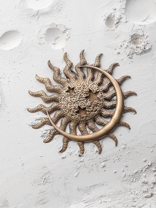 The Sun And The Moon Brooch
