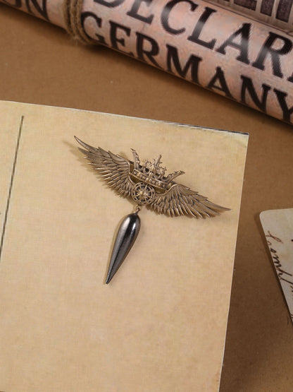 Crowned Phoenix Brooch