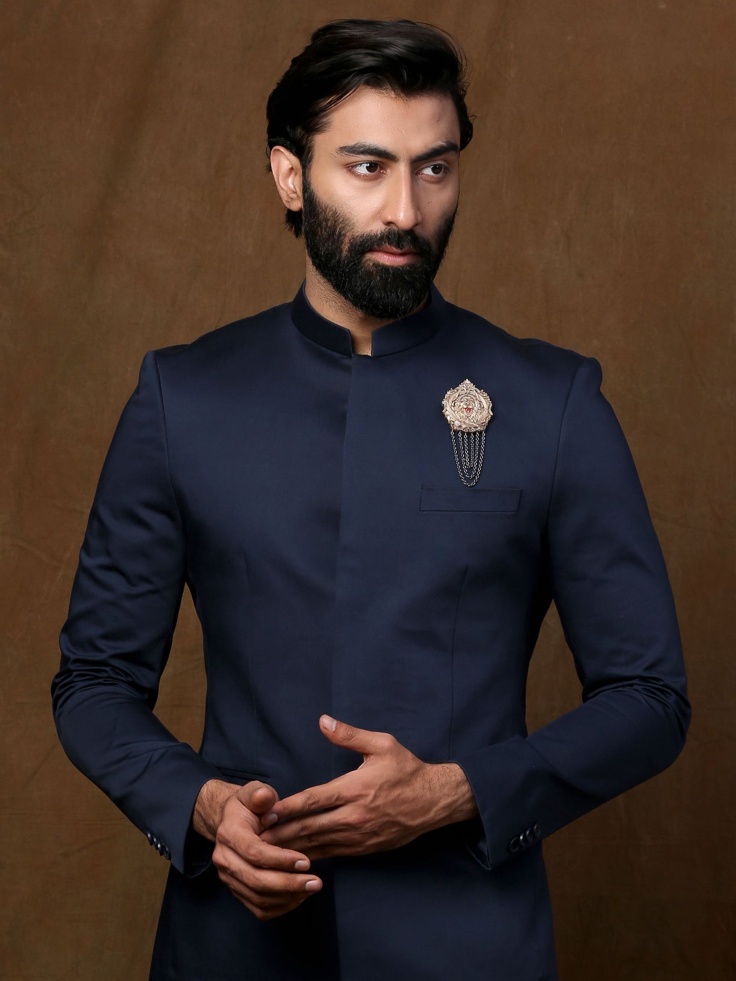 Royal Lion Emblem Brooch