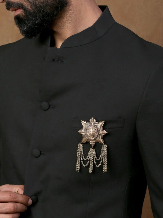 Triple Emblem Brooch