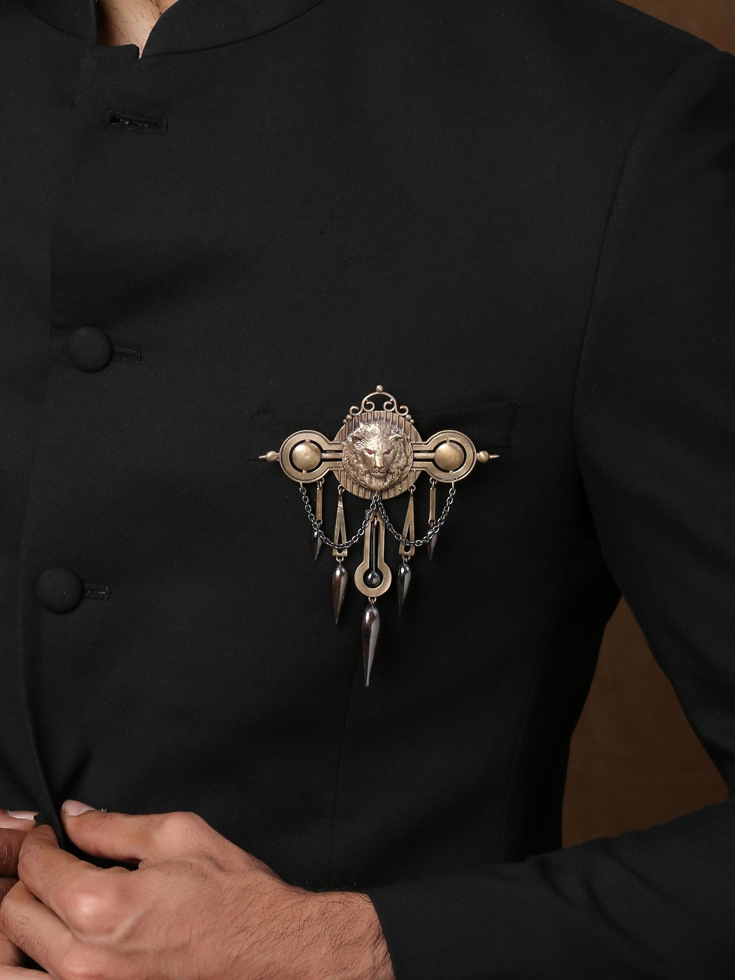 Aestheic Lion Brooch