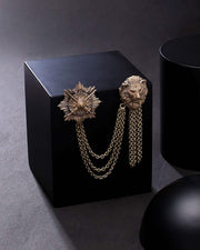 Fighter Lion Brooch
