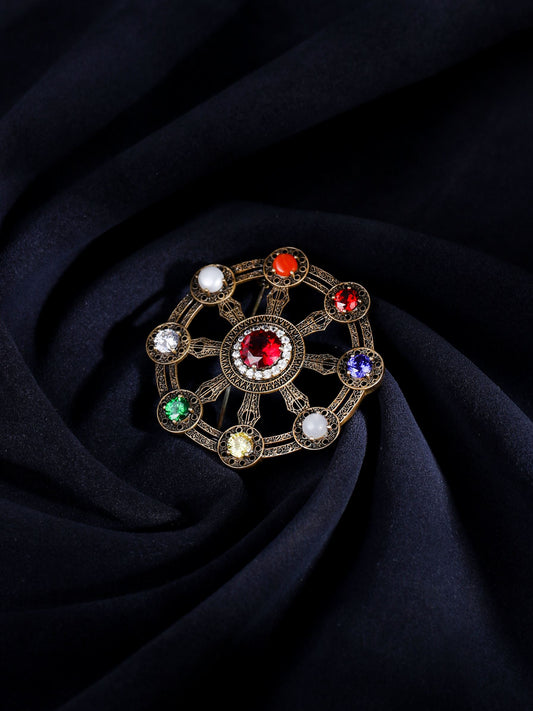 Wheel of Fortune Brooch