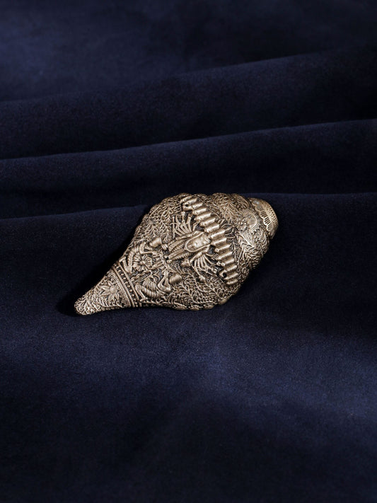 Embellished Shell Brooch