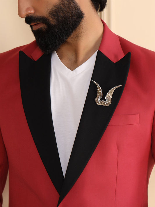 Studded Garuda Brooch