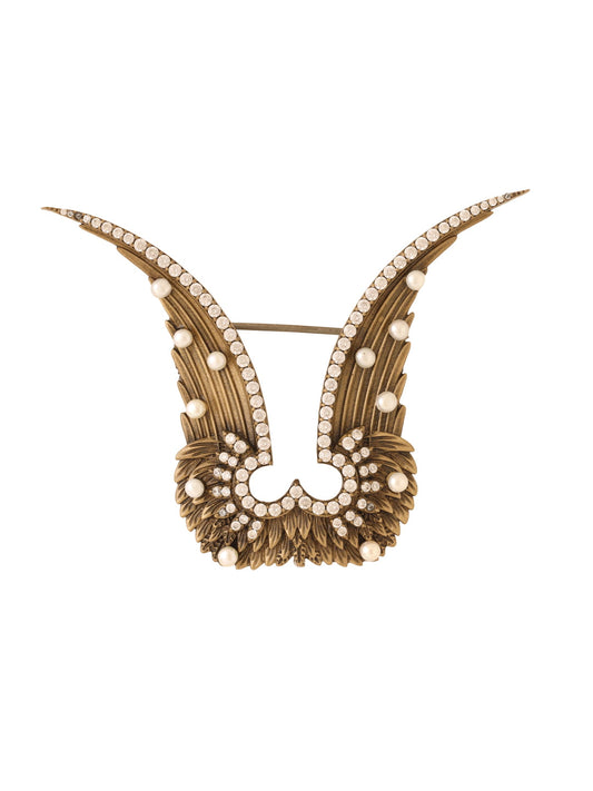 Studded Garuda Brooch
