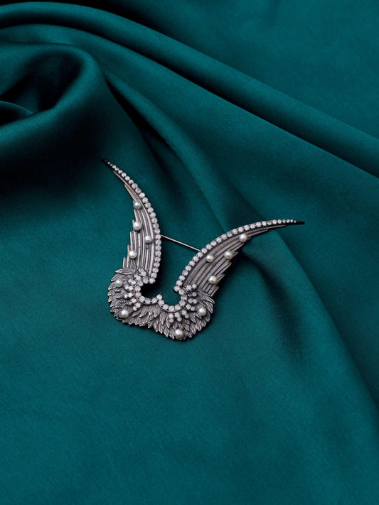 Inverted Garuda Brooch