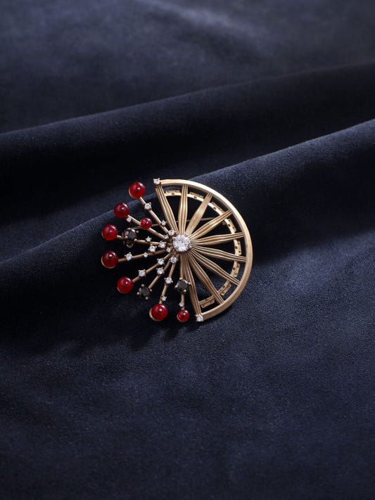 Mahabharata Themed Brooch
