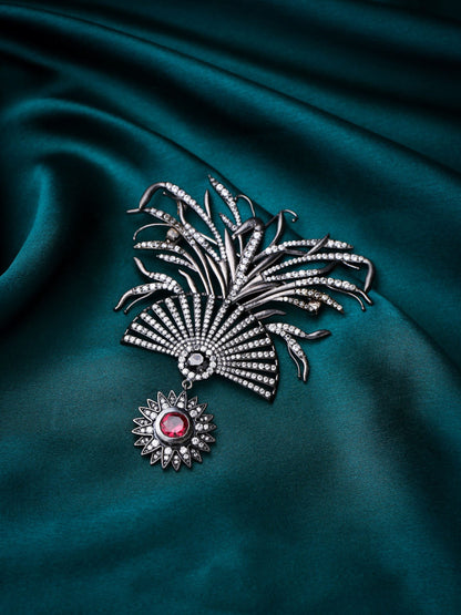 Mystic Red Pearl Brroch