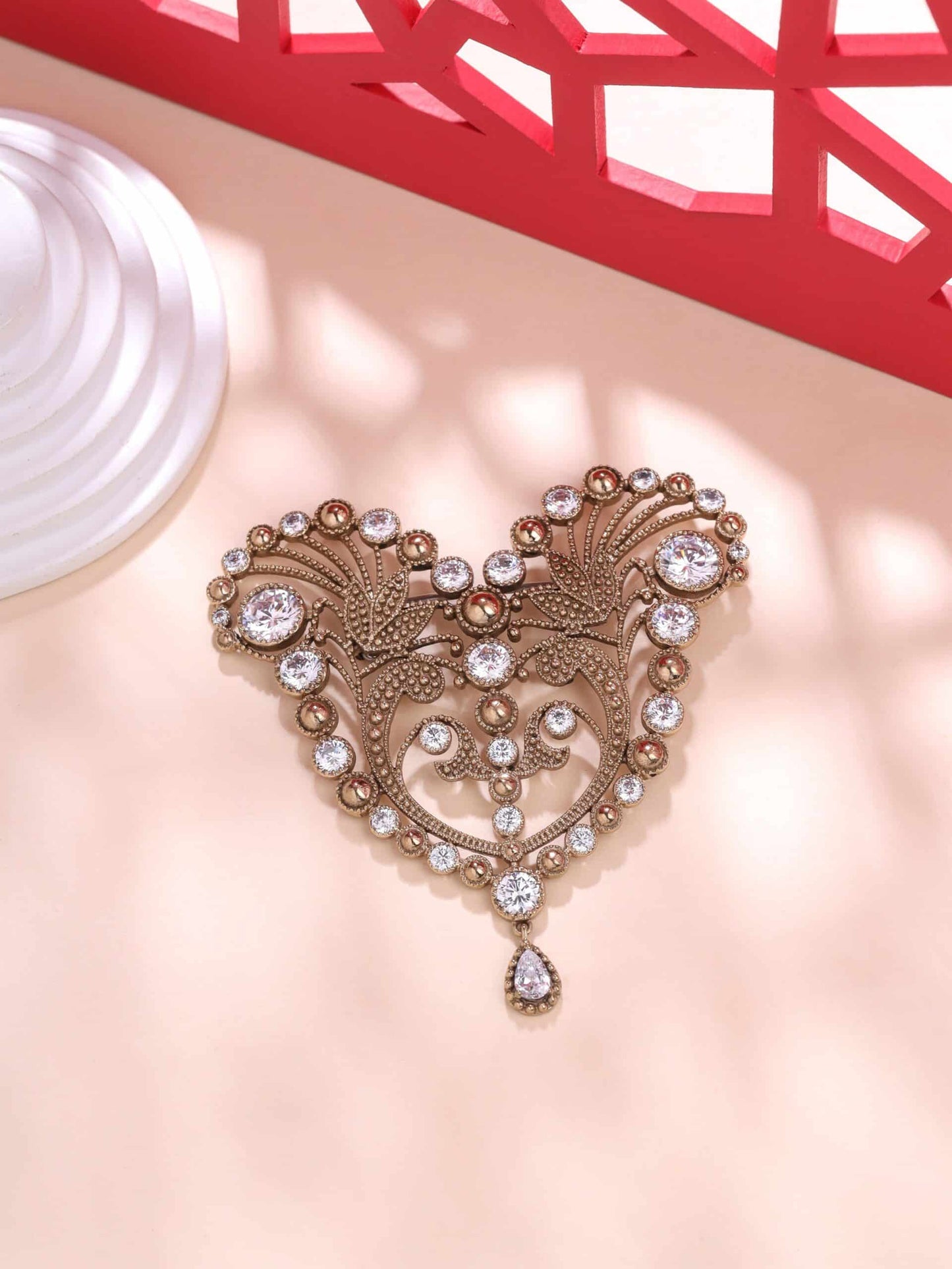Victorian Heart Brooch
