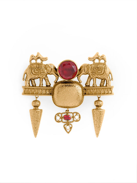 Jungi Haathi Brooch