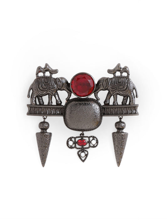 Jungi Haathi Brooch