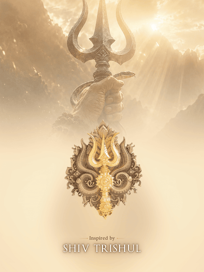 Shiva Trishul Brooch