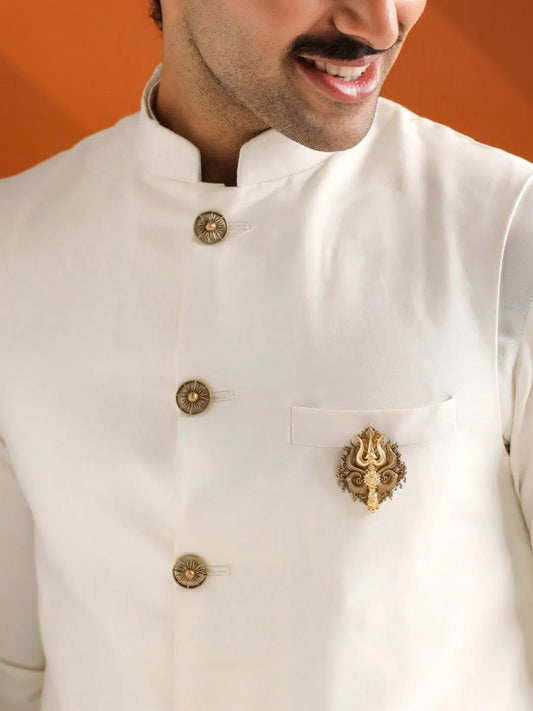 Shiva Trishul Brooch